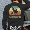 Daddy Dinosaur Daddysaurus 2 Kids For Dad Long Sleeve T-Shirt Back Print