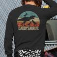 Daddy Dinosaur Daddysaurus 3 Three Kids Xmas Long Sleeve T-Shirt Back Print