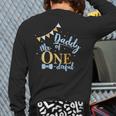 Daddy Of Mr One-Derful Party Blue-Gold Dad Boy 1st Birthday Long Sleeve T-Shirt Back Print
