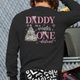 Daddy In a Winter Onederland Birthday Girl Christmas Tree Long Sleeve T-Shirt Back Print