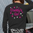 Daddy's Girl Shirt With Pink Lettering Long Sleeve T-Shirt Back Print