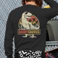 Daddysaurus Shirt T-Rex Dad Dinosaur Long Sleeve T-Shirt Back Print