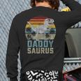 DaddysaurusRex Dinosaur Daddy Saurus Family Matching Long Sleeve T-Shirt Back Print