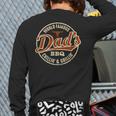 Dad's BBQ Chilling And Grilling Vintage Long Sleeve T-Shirt Back Print