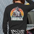 Dadzilla The Rad Dad Kaiju Vibes Long Sleeve T-Shirt Back Print
