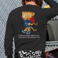 Daniel And Dad Tiger Dark Shirt Long Sleeve T-Shirt Back Print