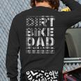 Dirt Bike DAD Bike Motocross Enduro US Flag Shirt T-Shirt Long Sleeve T-Shirt Back Print