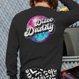 Disco Daddy 60's 70s Disco Dad Long Sleeve T-Shirt Back Print