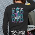 Disney Goofy Totally Rad Dad Father’s Day Surfing Distressed Long Sleeve T-Shirt Back Print