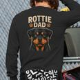 Dog Owner Dad Rottweiler Rottie Dad Long Sleeve T-Shirt Back Print