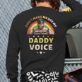 Don't Make Me Use My Daddy Voice Gay Bear Pride Long Sleeve T-Shirt Back Print