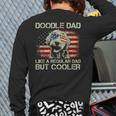 Doodle Dad Goldendoodle Regular Dad But Cooler American Flag Long Sleeve T-Shirt Back Print