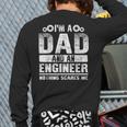 Engineer Dad Art For Men Father Day Engineering Lovers Long Sleeve T-Shirt Back Print