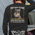 Every Snack You Make Miniature Schnauzer Dog Mom Dad Long Sleeve T-Shirt Back Print