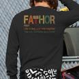 FA-Thor Like Dad Just Way Mightier Hero Fathers Day Small Long Sleeve T-Shirt Back Print
