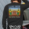 I Like Fantasy Football 3 People Draft Party Dad Men Long Sleeve T-Shirt Back Print