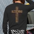 Father's Day Dad Husband Blessed Dad Christian Long Sleeve T-Shirt Back Print