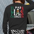 Fathers Day El Papa Mas Chingon Mexican Dad Spanish Long Sleeve T-Shirt Back Print