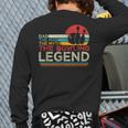 Father's Day The Man The Myth The Bowling Legend Bowler Dad Long Sleeve T-Shirt Back Print