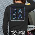 Father's Day For New Dad Dada Him Papa Tie Dye Dada Small Long Sleeve T-Shirt Back Print