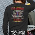 My Favorite 82nd Airborne Is My Dad Veteran Father's Day Long Sleeve T-Shirt Back Print My Favorite 82nd Airborne Is My Dad Veteran Father's Day Long Sleeve T-Shirt Back Print
