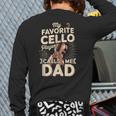 My Favorite Cello Player Calls Me Dad Fathers Day Long Sleeve T-Shirt Back Print My Favorite Cello Player Calls Me Dad Fathers Day Long Sleeve T-Shirt Back Print