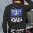 My Favorite Cheerleader Calls Me Dad Cheer Dad Fathers Day Long Sleeve T-Shirt Back Print