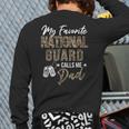 My Favorite National Guard Calls Me Dad Military Family Long Sleeve T-Shirt Back Print