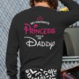 My Favorite Princess Calls Me Daddy Daughter Fathers Day Men Long Sleeve T-Shirt Back Print