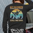 My Favorite Snowboarding Buddies Call Me Dad Snowboarder Long Sleeve T-Shirt Back Print