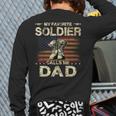 My Favorite Solider Calls Me Dad Proud Army Dad Long Sleeve T-Shirt Back Print