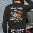 Fishing Father's Day Dad Fisherman Birthday Graphic Long Sleeve T-Shirt Back Print