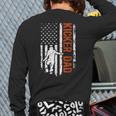 Football Kicker Dad Of A Football Kicker Father US Flag Long Sleeve T-Shirt Back Print