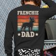 Frenchie Dad Retro French Bulldog Lover Daddy Men Long Sleeve T-Shirt Back Print