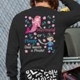 Gender Reveal Party Shirt Mermaid Or Pirate Dad Wants Pirate Long Sleeve T-Shirt Back Print