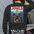 German Shepherd Jowls Hamburger GSG Dog Mom Dog Dad Long Sleeve T-Shirt Back Print