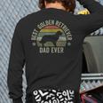 Golden Retriever Dad Dog Shirt Fathers Day Doggy Long Sleeve T-Shirt Back Print