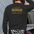 Grandpa Granddad Shirt Best Granddad In The Galaxy Long Sleeve T-Shirt Back Print