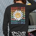 Groovy Dad Matching Outfit Fathers Day Family Retro Vintage Long Sleeve T-Shirt Back Print