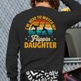 Gymnastics Mom Dad I'm Here To Watch My Flippin' Daughter Long Sleeve T-Shirt Back Print