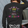 Happy Birthday Dad Long Sleeve T-Shirt Back Print