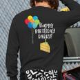 Happy Birthday Daddy Cute Toddler Dad's Birthday Party Long Sleeve T-Shirt Back Print Happy Birthday Daddy Cute Toddler Dad's Birthday Party Long Sleeve T-Shirt Back Print
