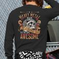 Heavy Metal Cooler Dad Punk Rock Music Lover Long Sleeve T-Shirt Back Print