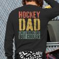 Hockey Dad Shirt Men Fathers Day Hockey Dad Long Sleeve T-Shirt Back Print