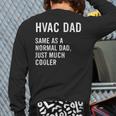 HVAC Dad Definition HVAC Technician Long Sleeve T-Shirt Back Print