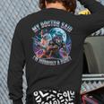 I'm A Beast Alpha Man Alpha Wolves Jokes Dad Papa Alpha Wolf Long Sleeve T-Shirt Back Print