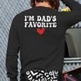 I'm Dad's Favorite Sarcastic Father's Day Long Sleeve T-Shirt Back Print I'm Dad's Favorite Sarcastic Father's Day Long Sleeve T-Shirt Back Print
