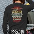 I'm A Lucky Dad I Have A Awesome Daughter She's Stubborn Long Sleeve T-Shirt Back Print