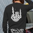 Just A Dad Who Always Came Back 2 Sided Skeleton Long Sleeve T-Shirt Back Print