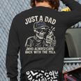 Just A Dad Who Always Came Back With The Milk Shirt Skeleton Long Sleeve T-Shirt Back Print